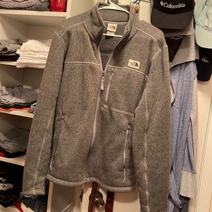 North face fluffy material inside well kept very lightly used